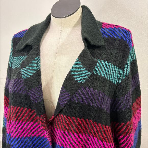 Torrid Plus Size 5X Coatigan Collared Sweater Duster Cardigan Striped Pockets - Picture 5 of 13